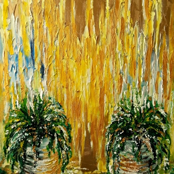 "Sun" 50x40 cm, oil on canvas