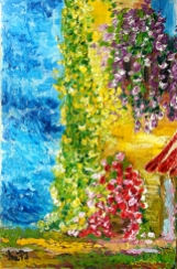 "Flowers 2" 30x20 cm, oil on canvas
